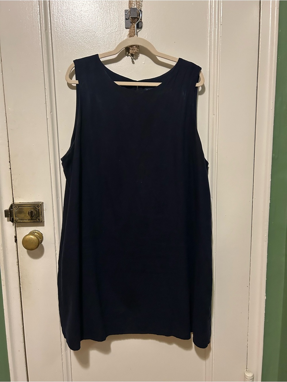 GAP Navy Sleeveless Midi Shift Dress - Clean A-Line
